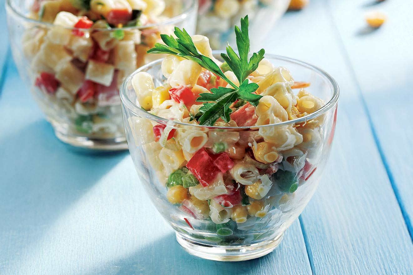 Μακαρονοσαλάτα με μαγιονέζα και γιαούρτι