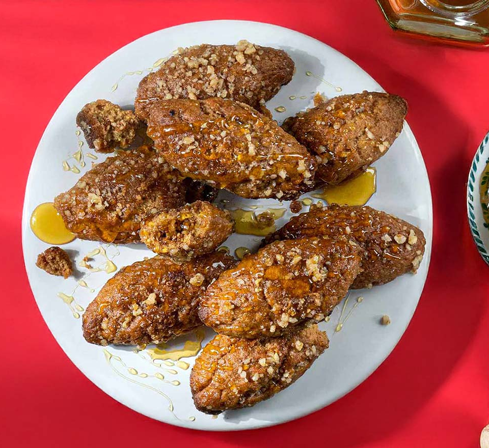 μελομακαρονα γεμιστα