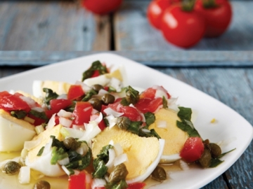 Σαλάτα με αυγά και ντομάτα