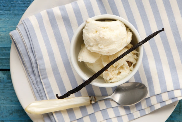 εύκολο παγωτό βανίλια σπιτικο με ζαχαρουχο γαλα συνταγη