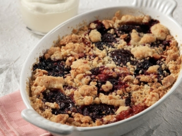 Φρέσκα δαμάσκηνα με τραγανή κρούστα