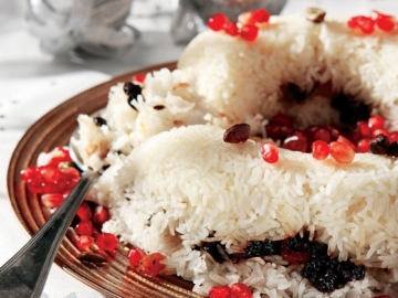 Γιορτινό πιλάφι με κρούστα