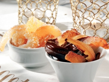 Γλασαρισμένα μπαστουνάκια πορτοκαλιού