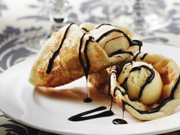 Γλυκιά πίτσα με σοκολάτα