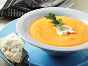 Σούπα καρότου με πράσα