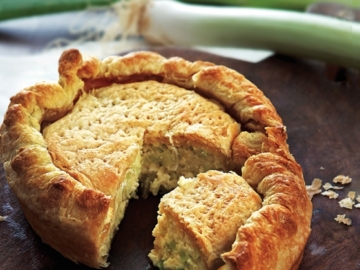 Πρασομπούρεκο με τραγανό φύλλο