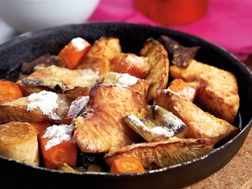 Πρασοσελινόριζα στο φούρνο με κρούστα