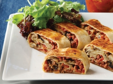 Ρολάκια πίτσας στο τηγάνι