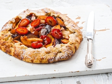 Γαλλική τάρτα με φρούτα (Galette)