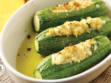 Κολοκυθάκια γεμιστά στο φούρνο