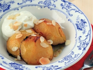 Ψητά καραμελωμένα ροδάκινα