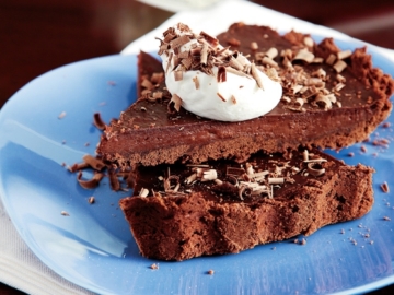 Σοκολατένια τάρτα µε κρέµα σοκολάτας