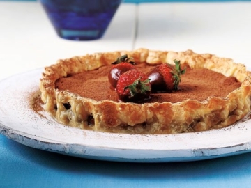 Τάρτα µε σοκολάτα και φράουλες