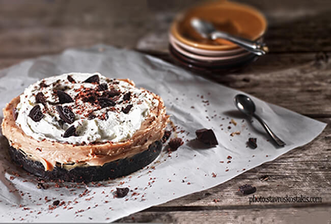 banoffee pie με μπισκότο
