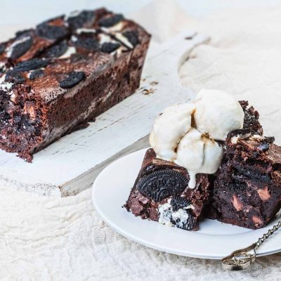 Brownies με μπισκότο