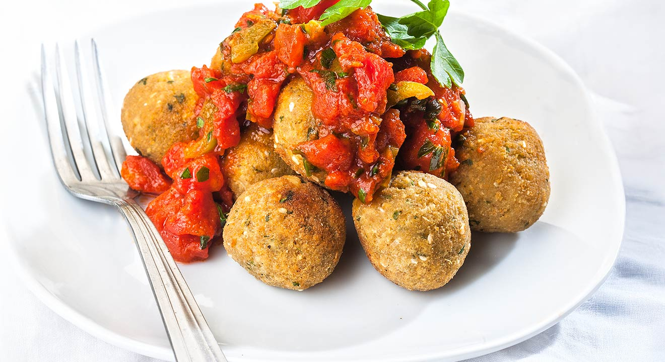 φαλάφελ - falafel - φαλαφελ στο φουρνο