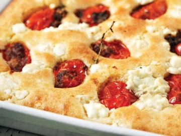 Κασόπιτα με ψητά ντοματίνια