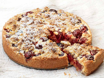 Κερασόπιτα με ζύμη αμυγδάλου