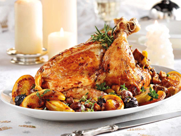 Γεμιστό κοτόπουλο στη γάστρα