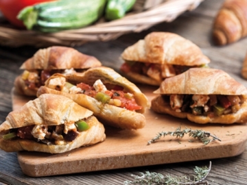 Κρουασάν με γέμιση λαχανικών