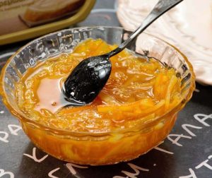 μαρμελάδα πορτοκάλι με κομμάτια πορτοκαλιού συνταγη