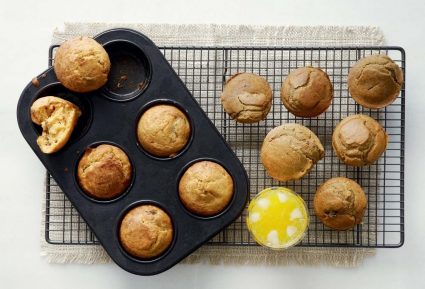 Muffins με ελιές και αλεύρι ολικής άλεσης της Αργυρώς-featured_image