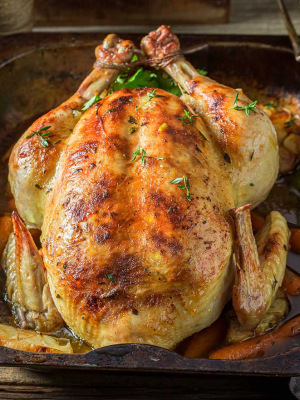 Τραγανό κοτόπουλο φούρνου με λεμονάτη σάλτσα