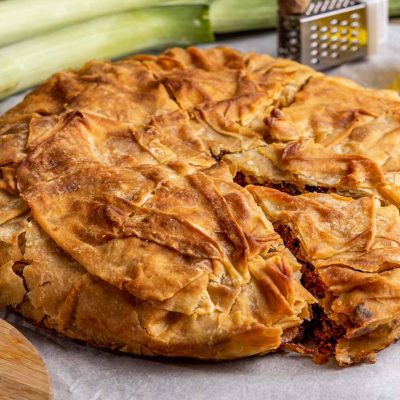 πρασόπιτα με κιμά