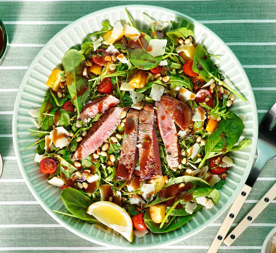 σαλατα με μοσχαρι