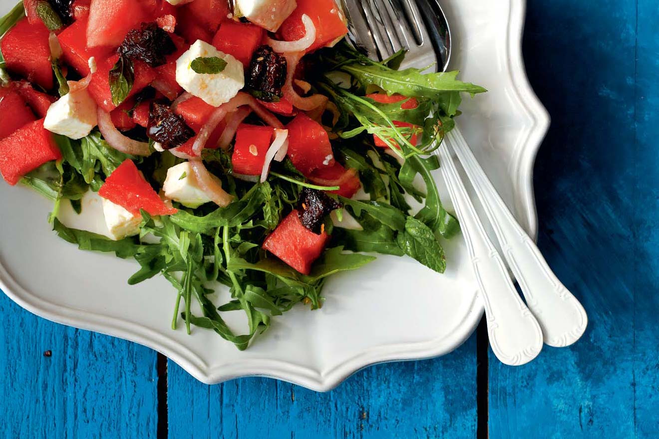 Greek watermelon and feta salad