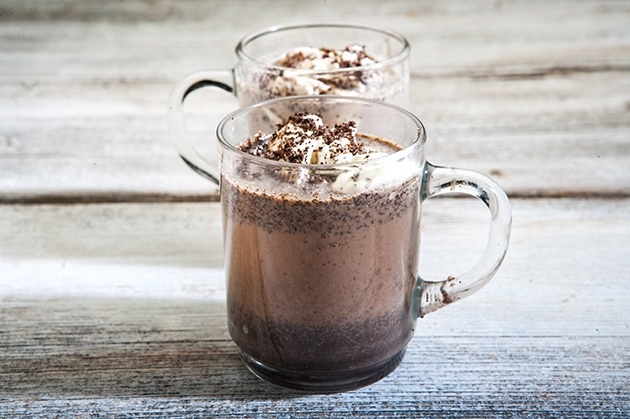 Milkshake με μπισκότα, σοκολάτα και καφέ