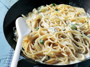 Μακαρόνια µε σάλτσα ροκφόρ