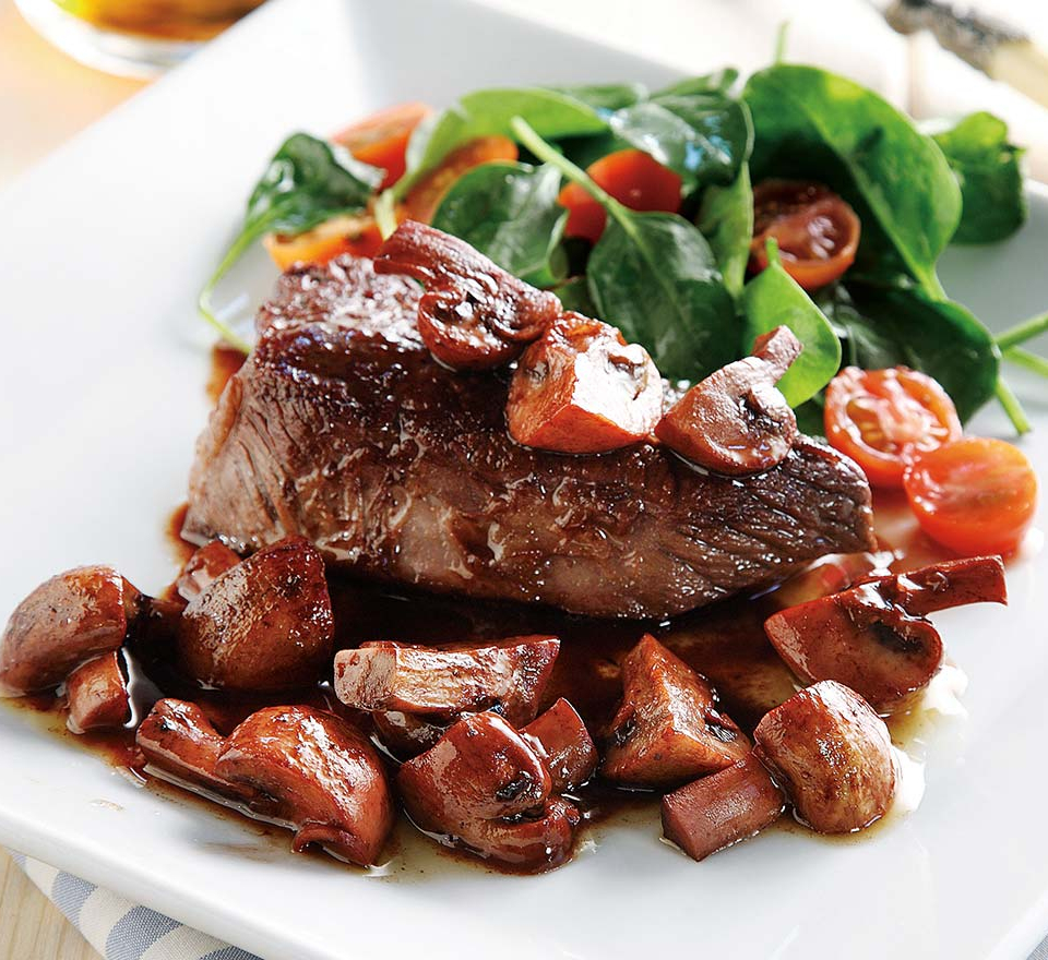 φιλετο μοσχαρι με μαυροδαφνη