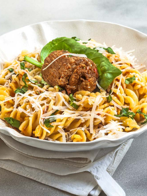 Fusilli με γεμιστά φιλετίνια