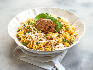 Fusilli με γεμιστά φιλετίνια