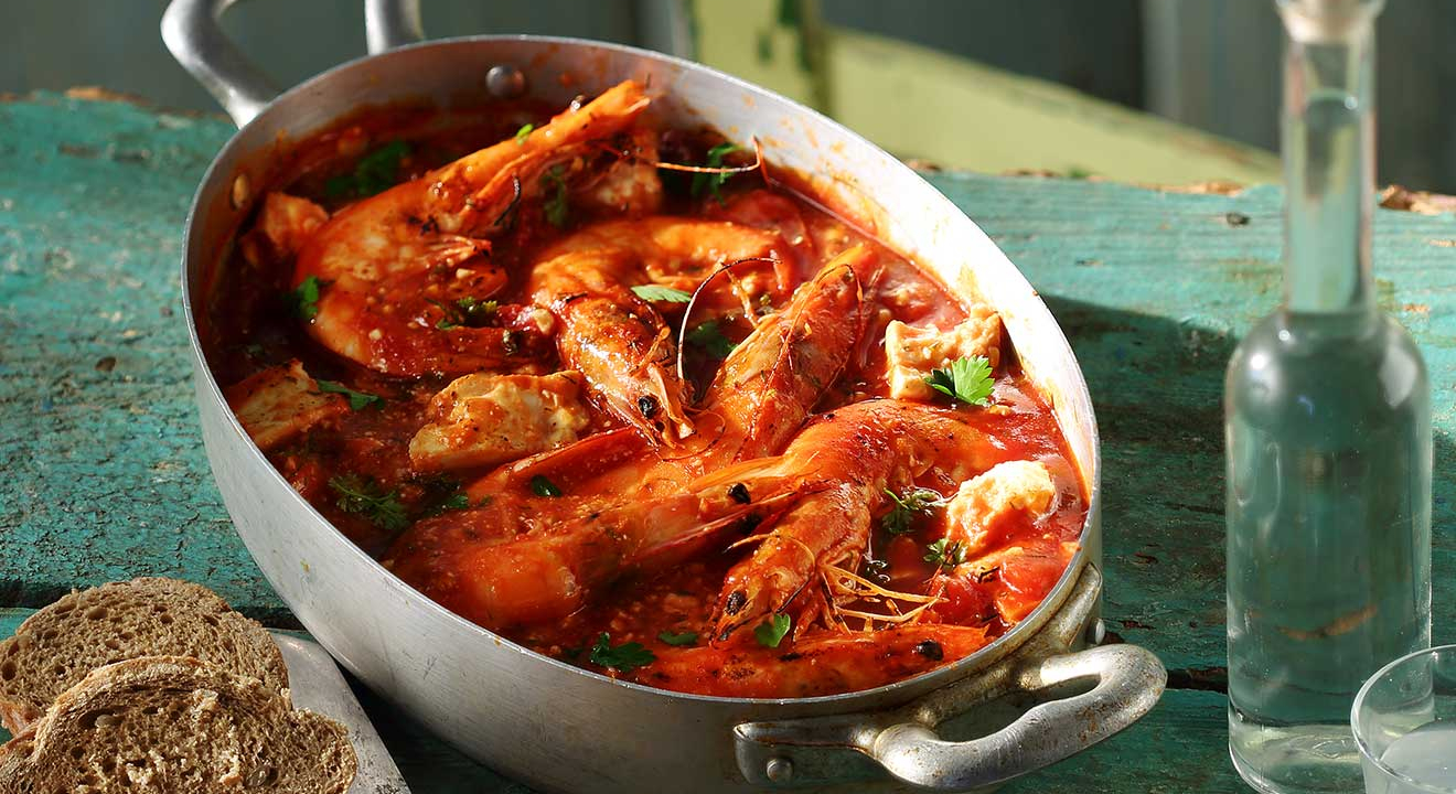 Γαρίδες σαγανάκι