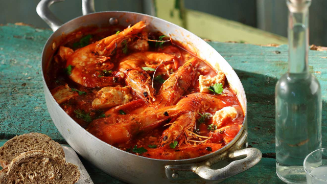 Γαρίδες σαγανάκι