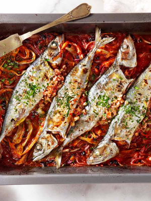 Γόπες στο φούρνο γεμιστές