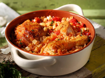 Χωριάτικο κοτόπουλο με χυλοπιτάκι