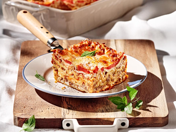 Λαζάνια με κιμά χωρίς μπεσαμέλ