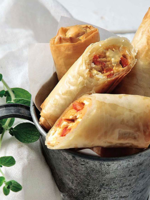 Μπουρεκάκια με τυρί φέτα και πιπεριές Φλωρίνης