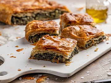 Σπανακόπιτα με φύλλο κρούστας