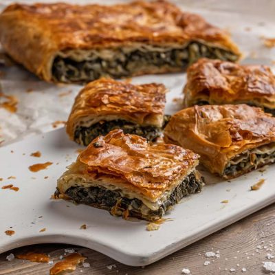 σπανακοπιτα με φυλλο κρουστασ