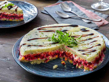 Σαλάτα τούρτα παντζάρι