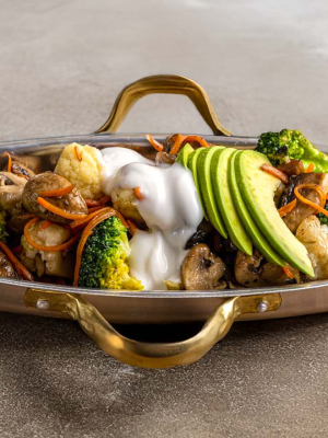 Ζεστή σαλάτα λαχανικών