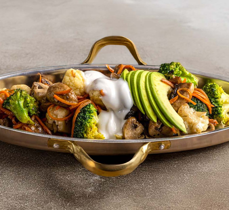 σαλατα με βραστα λαχανικα