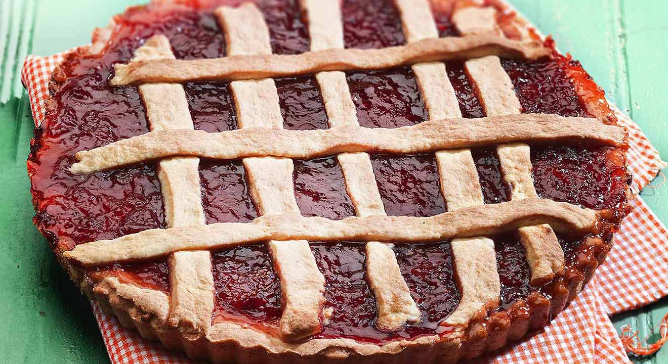 παστα φλωρα με μαρμελαδα φραουλα