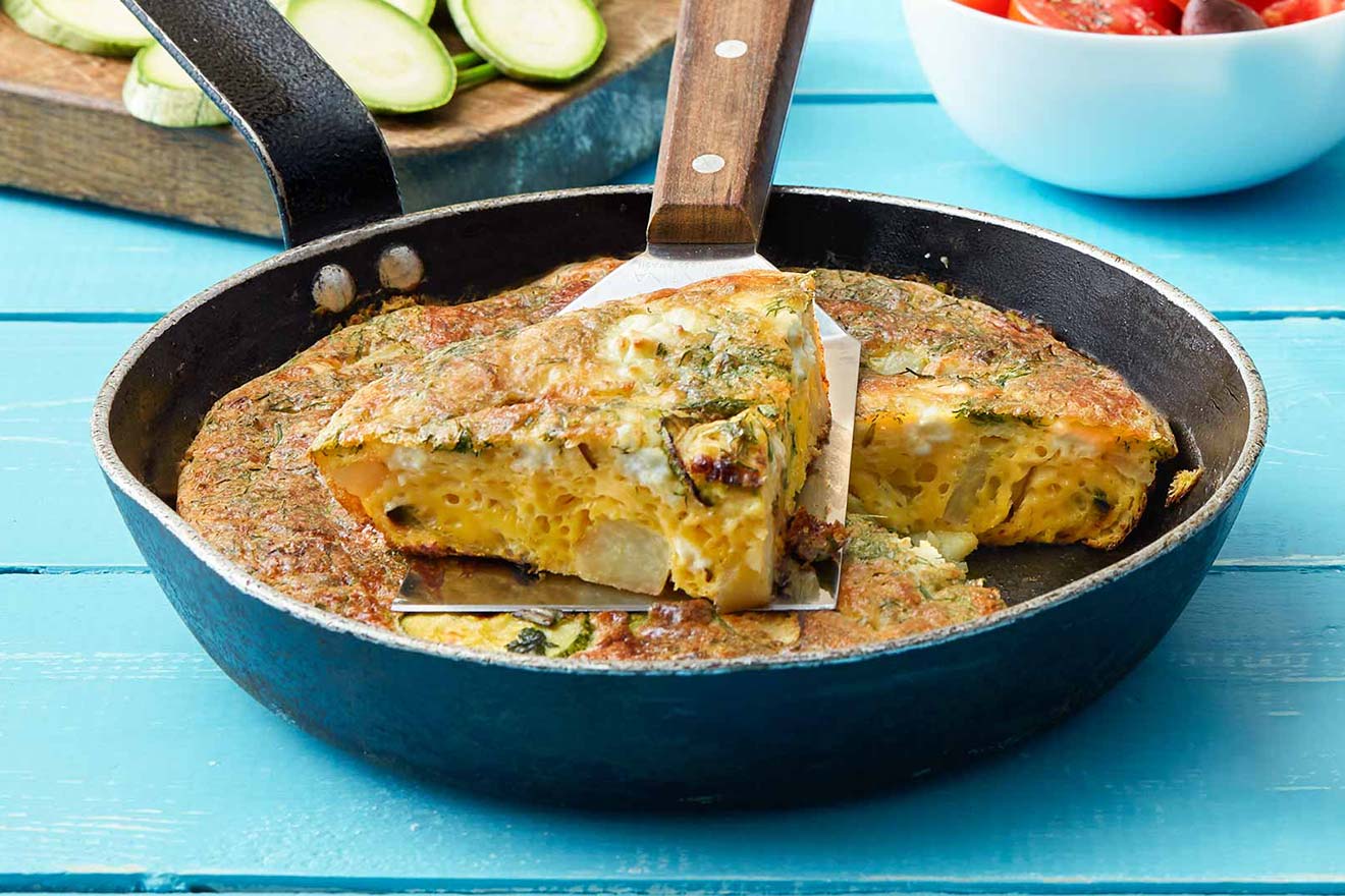 Zucchini omelette
