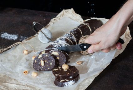 Vegan σαλάμι σοκολάτας χωρίς ζάχαρη-featured_image
