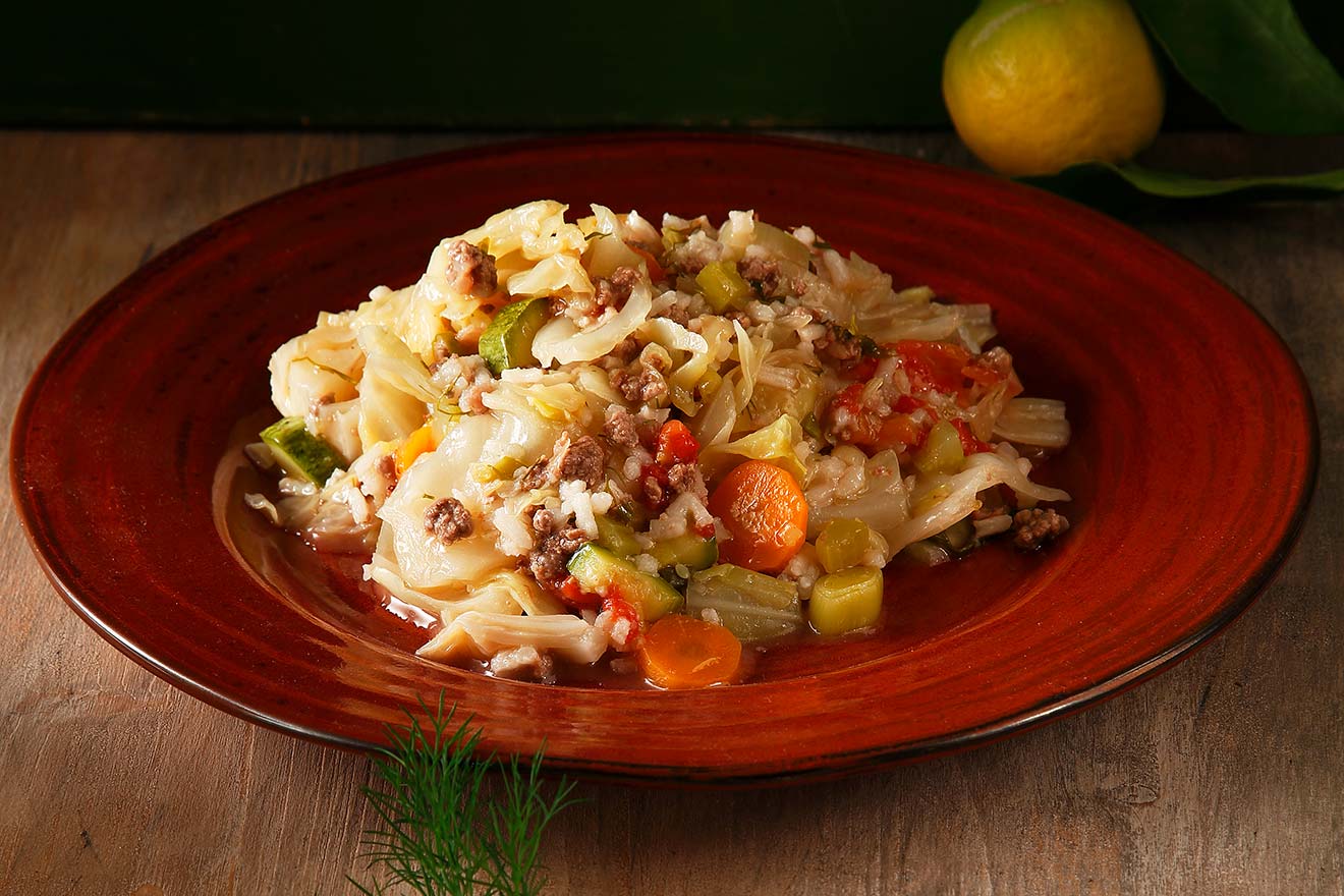 Λαχανόρυζο με κιμά